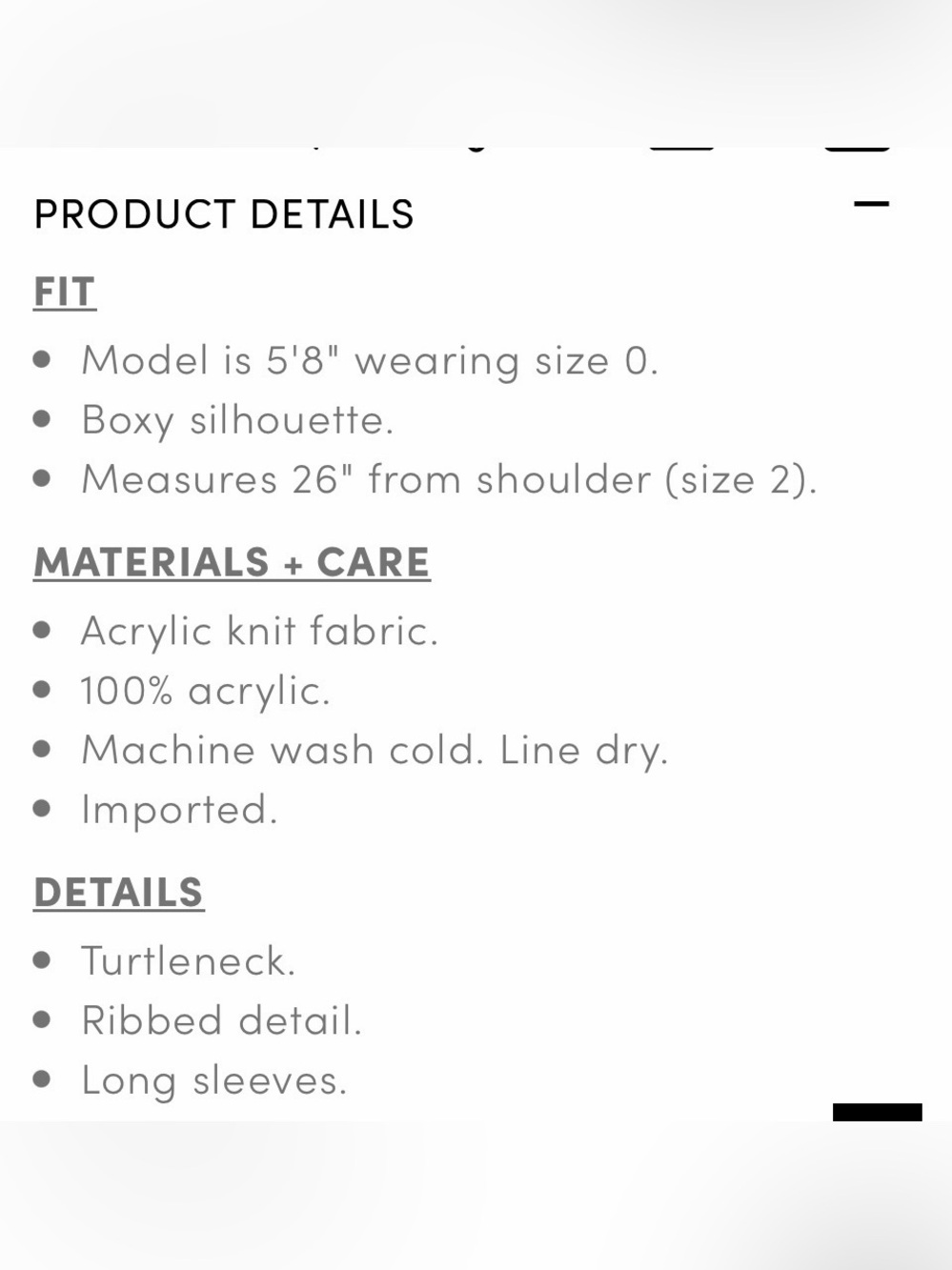 Torrid Ribbed Boxy Turtle Neck Pullover - Picture 6 of 7